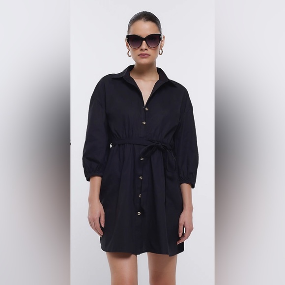River Island belted shirt dress - Picture 1 of 5